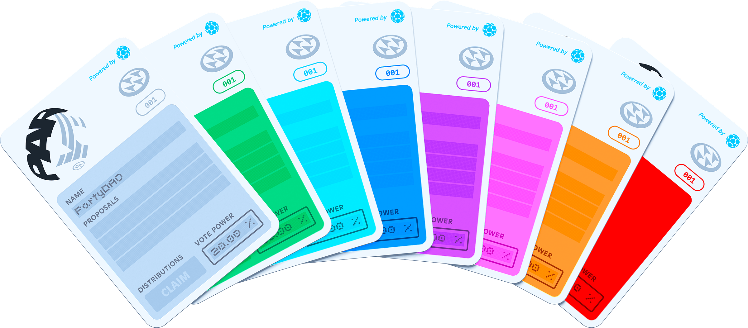 Party Cards Spread, Light