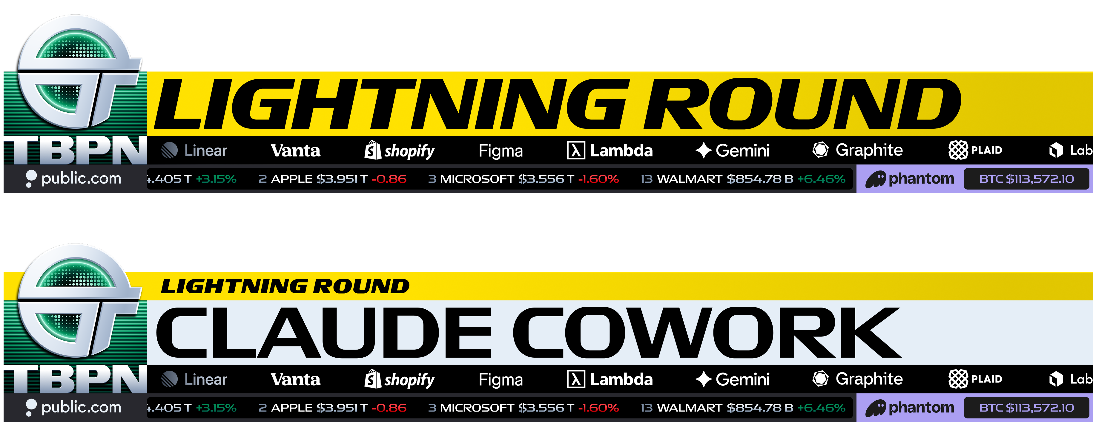 Lightning Round Chyron